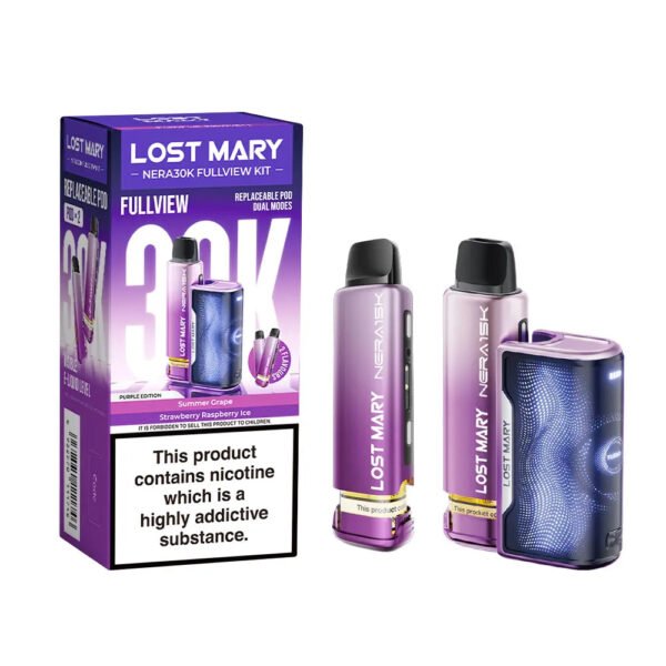 Lost Mary Nera 30K Fullview Vape Kit In Purple Edition