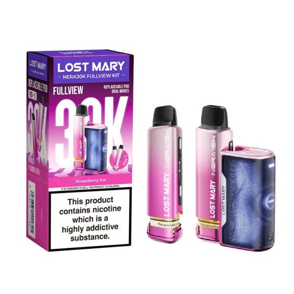 Lost Mary Nera 30K Fullview Vape Kit In Strawberry Ice