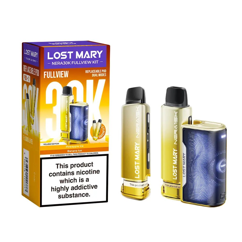 Lost Mary Nera 30K Fullview Vape Kit In Yellow Edition
