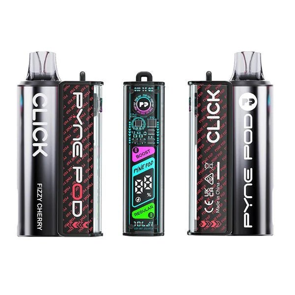 Pyne Pod Click 10K Vape Kit In Fizzy Cherry Flavour