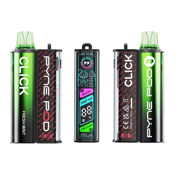 Pyne Pod Click 10K Vape Kit In Fresh Mint Flavour