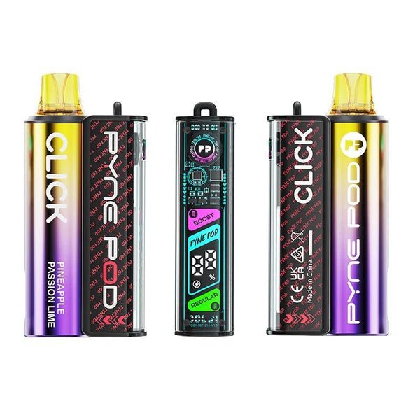 Pyne Pod Click 10K Vape Kit In Pineapple Passion Lime Flavour