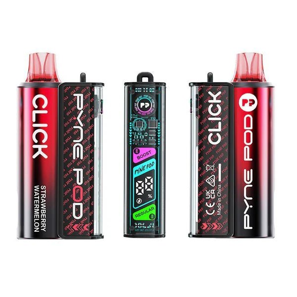 Pyne Pod Click 10K Vape Kit In Strawberry Watermelon Flavour