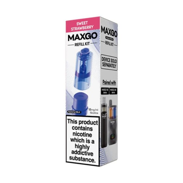 Relx Maxgo Refill Replacement Pods In Sweet Strawberry