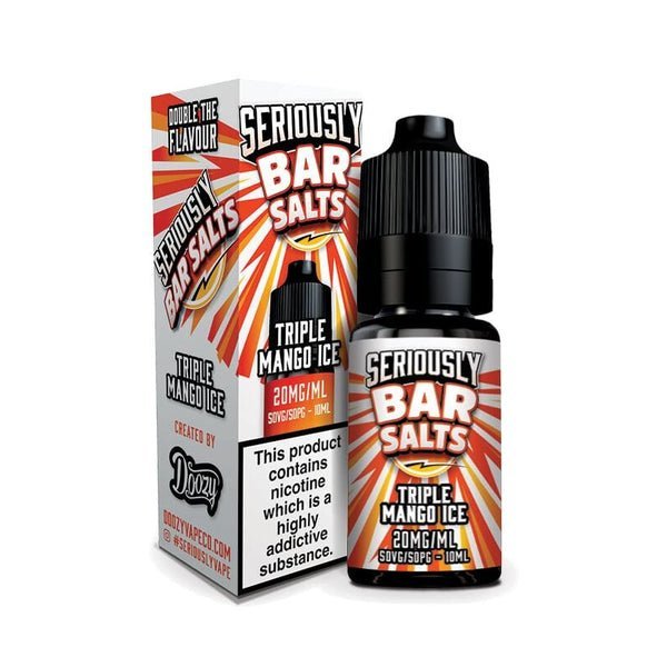 Seriously Bar Salt 10Ml E Liquids Nic Salts Box Of 10 Theno1Plugshop 775409