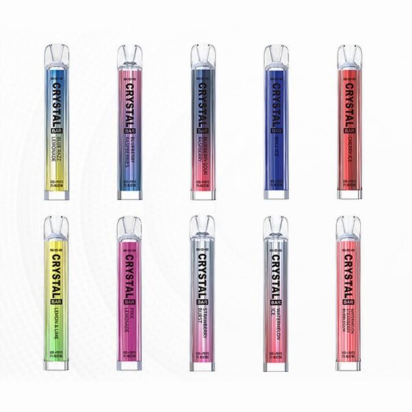 Ske Crystal Bar 600 Puffs Disposable Vape Device 20Mg Pack Of 10 Simbavapeswholesale 983894