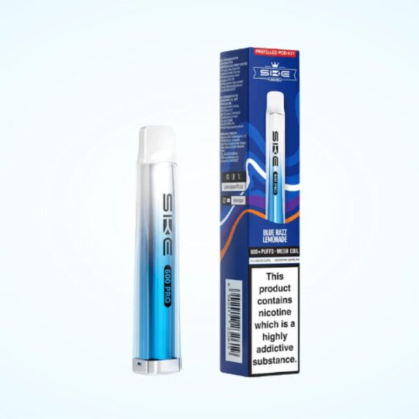 Ske Crystal Pro 600 Prefilled Pod Kit In Blue Razz Lemonade Flavour