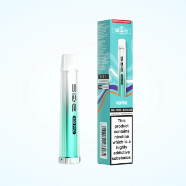 Ske Crystal Pro 600 Prefilled Pod Kit Menthol Flavour