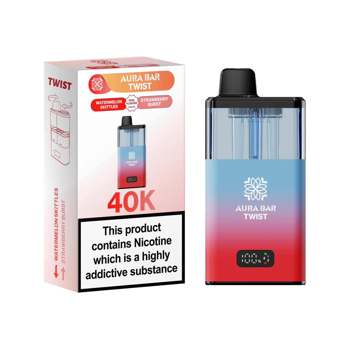 Crystal Prime Aura Bar 40K Prefilled Vape Kit - Image 14