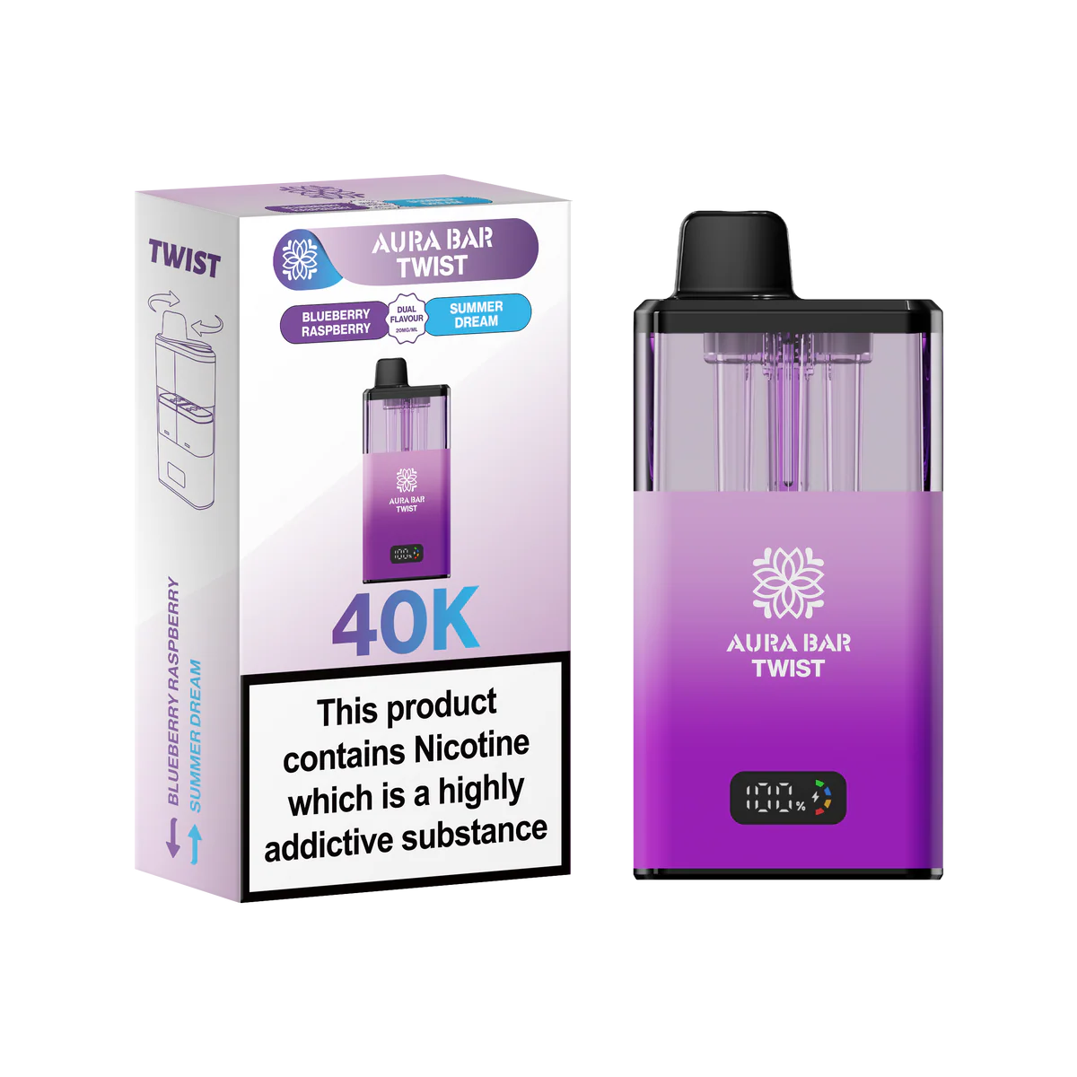 Crystal Prime Aura Bar 40K Prefilled Vape Kit - Image 15