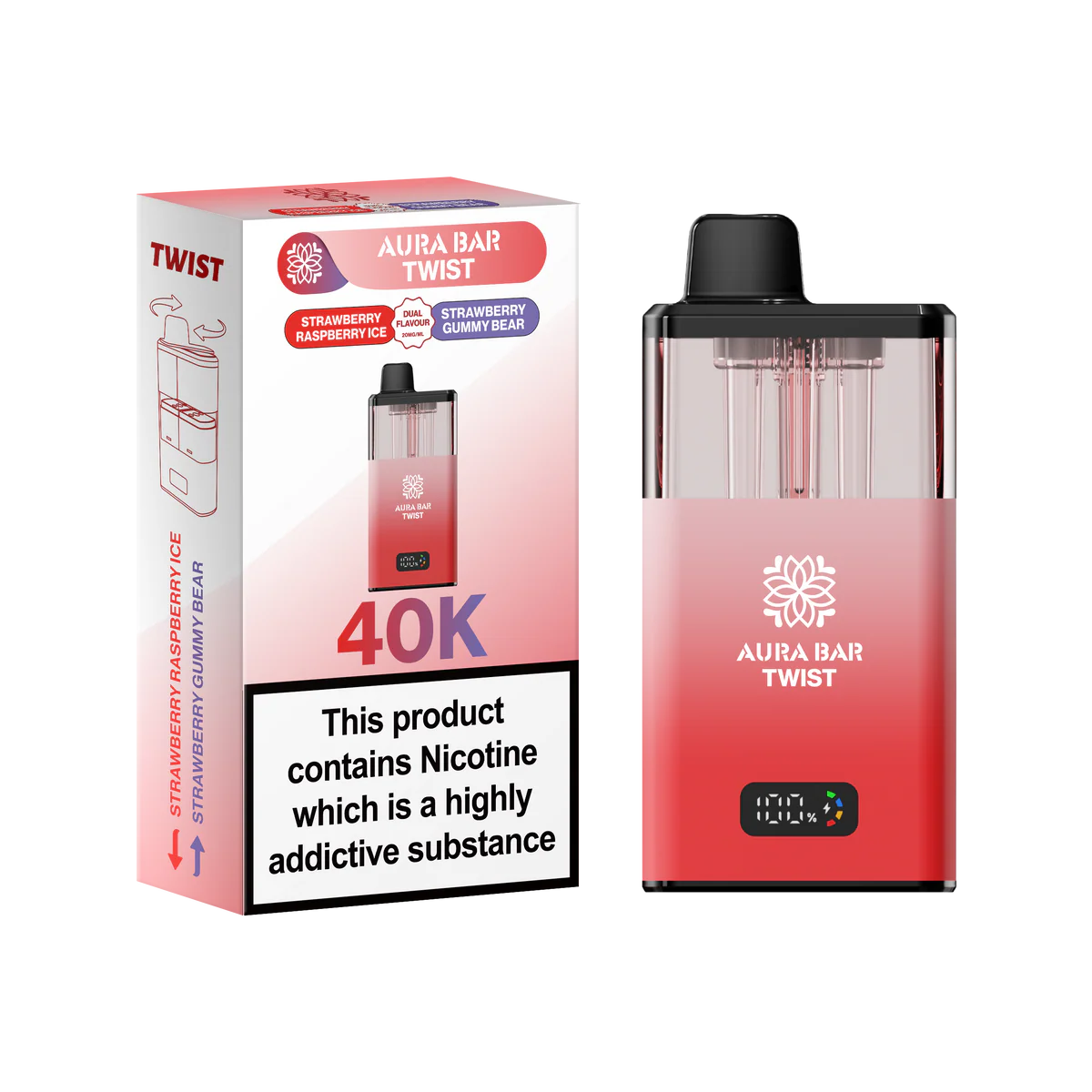 Crystal Prime Aura Bar 40K Prefilled Vape Kit - Image 1