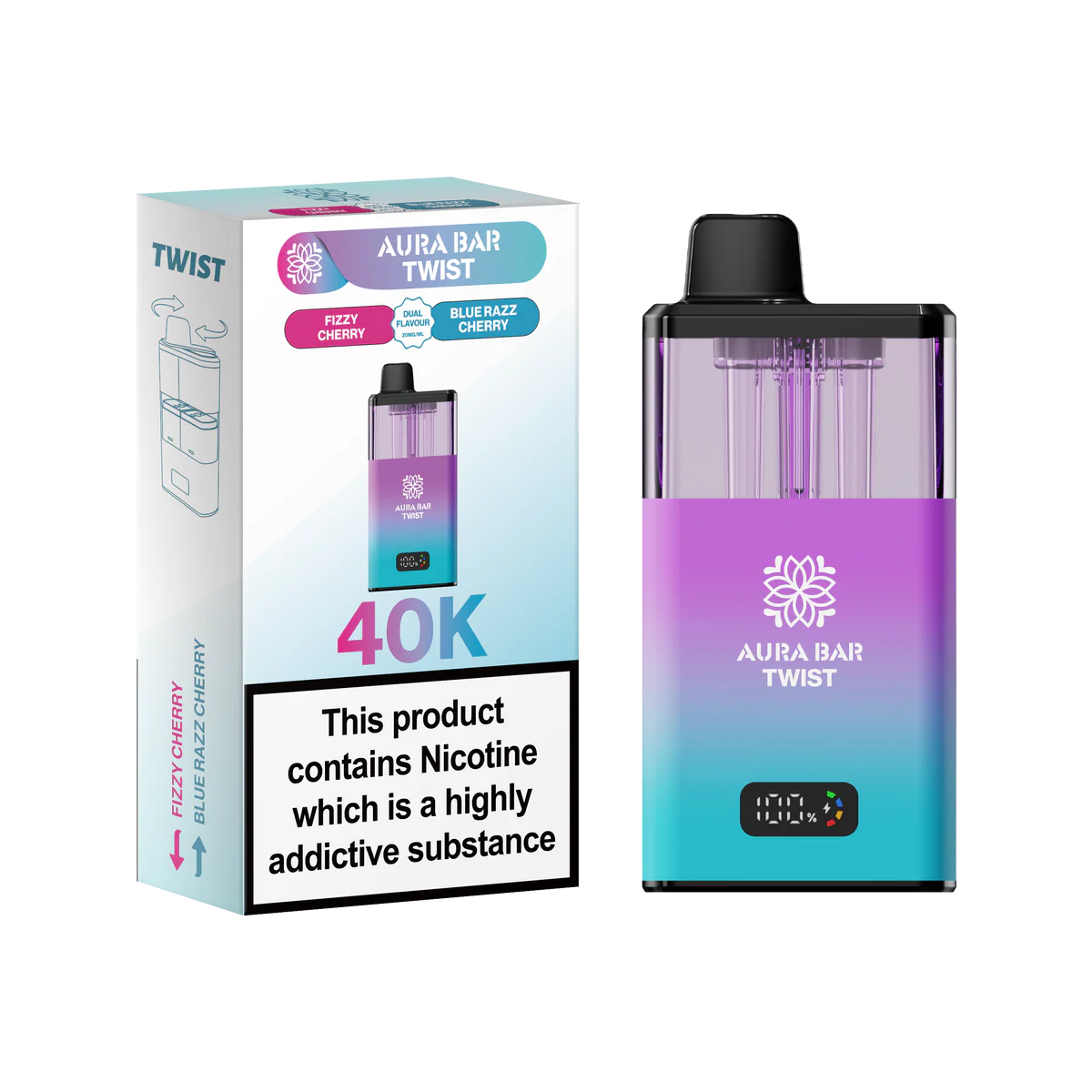 Crystal Prime Aura Bar 40K Prefilled Vape Kit - Image 2