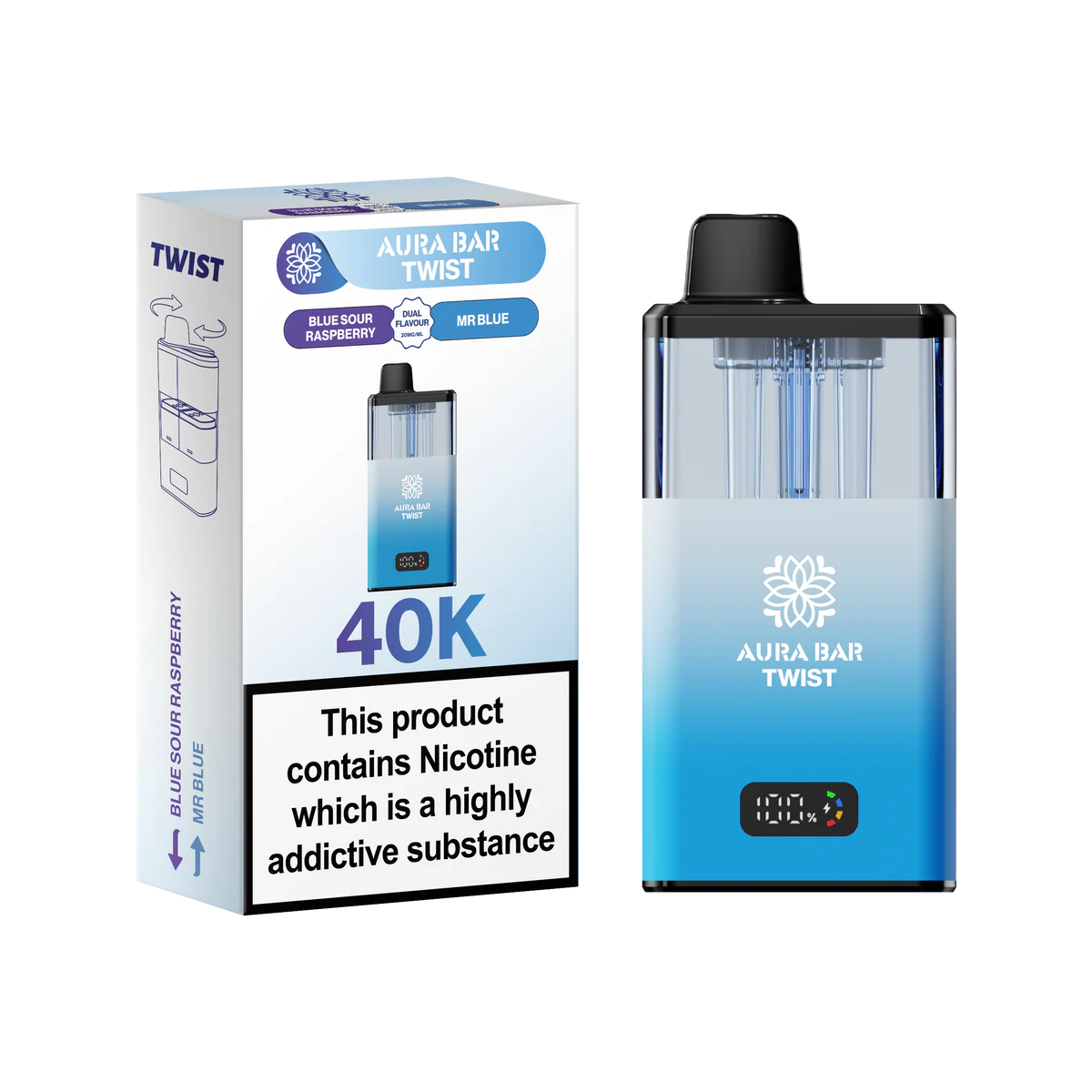 Crystal Prime Aura Bar 40K Prefilled Vape Kit - Image 5