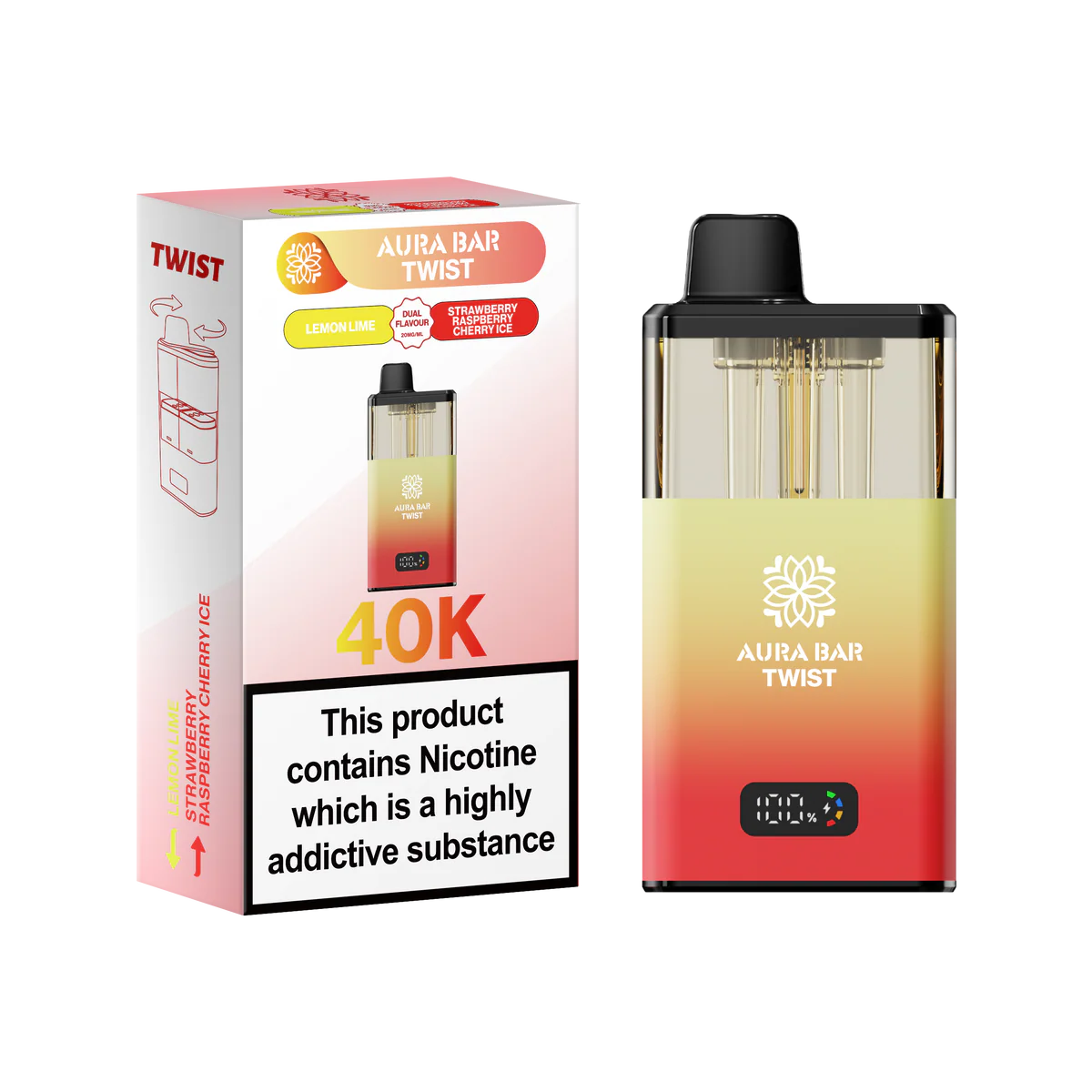 Crystal Prime Aura Bar 40K Prefilled Vape Kit - Image 6