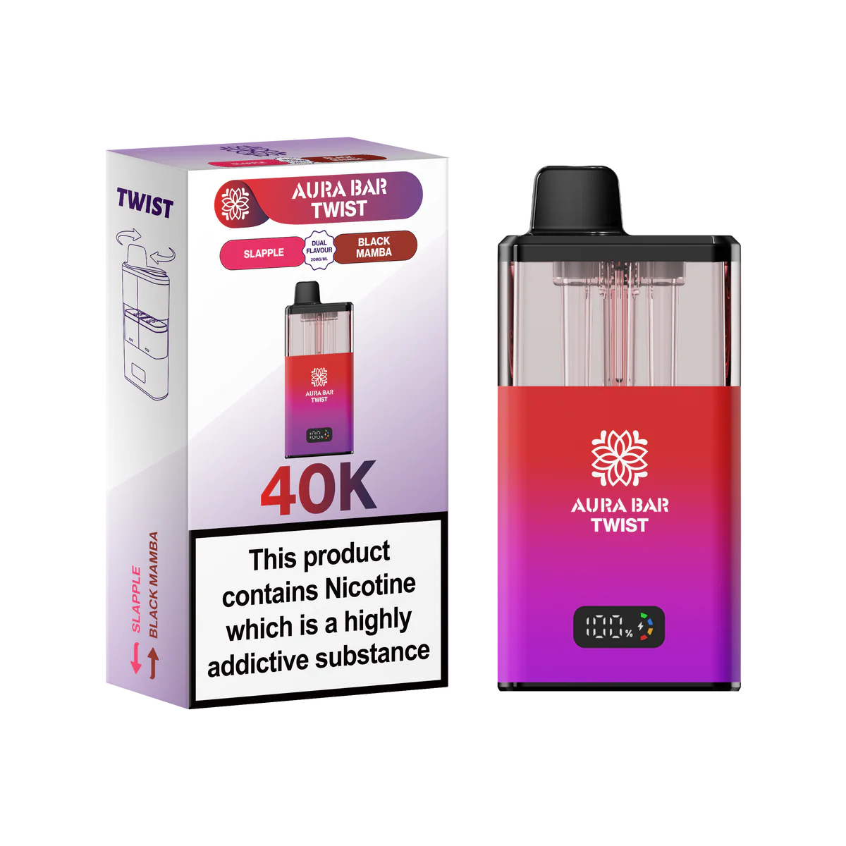 Crystal Prime Aura Bar 40K Prefilled Vape Kit - Image 9