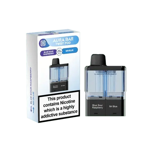 Crystal Prime Aura Bar Twist 40k Prefilled Pod Kit