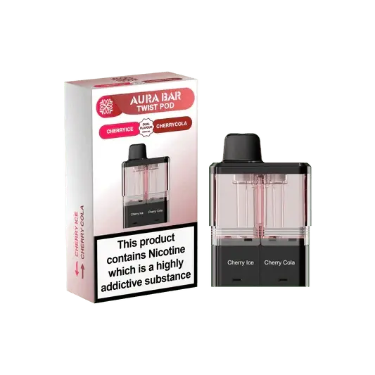 Crystal Prime Aura Bar Twist 40k Prefilled Pod Kit