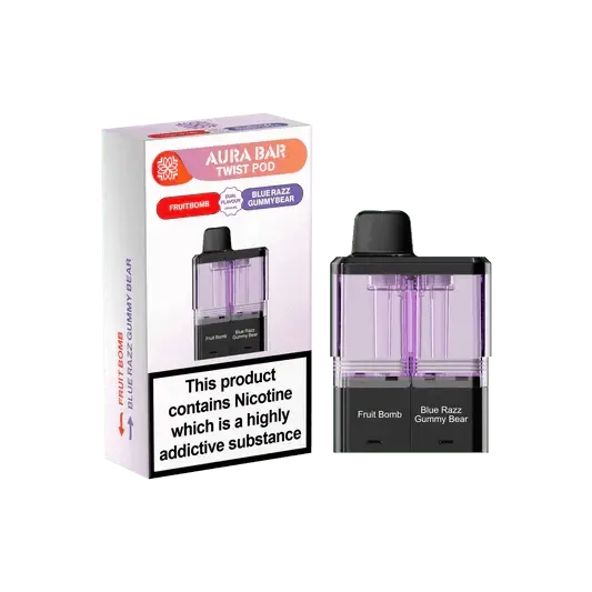 Crystal Prime Aura Bar Twist 40k Prefilled Pod Kit