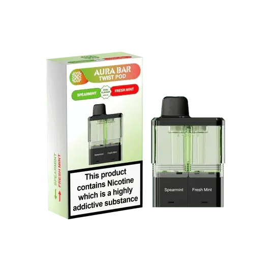 Crystal Prime Aura Bar Twist 40k Prefilled Pod Kit