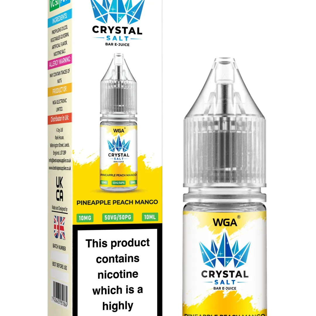 WGA Crystal Salt Bar E-Juice 10ml Nic Salts - Image 17