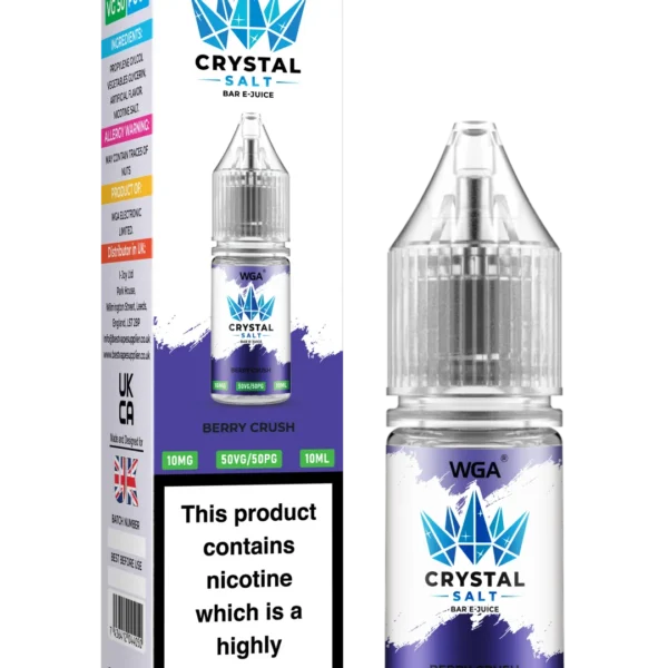 WGA Crystal Salt Bar E-Juice 10ml Nic Salts