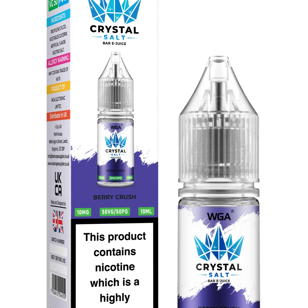 WGA Crystal Salt Bar E-Juice 10ml Nic Salts - Image 1