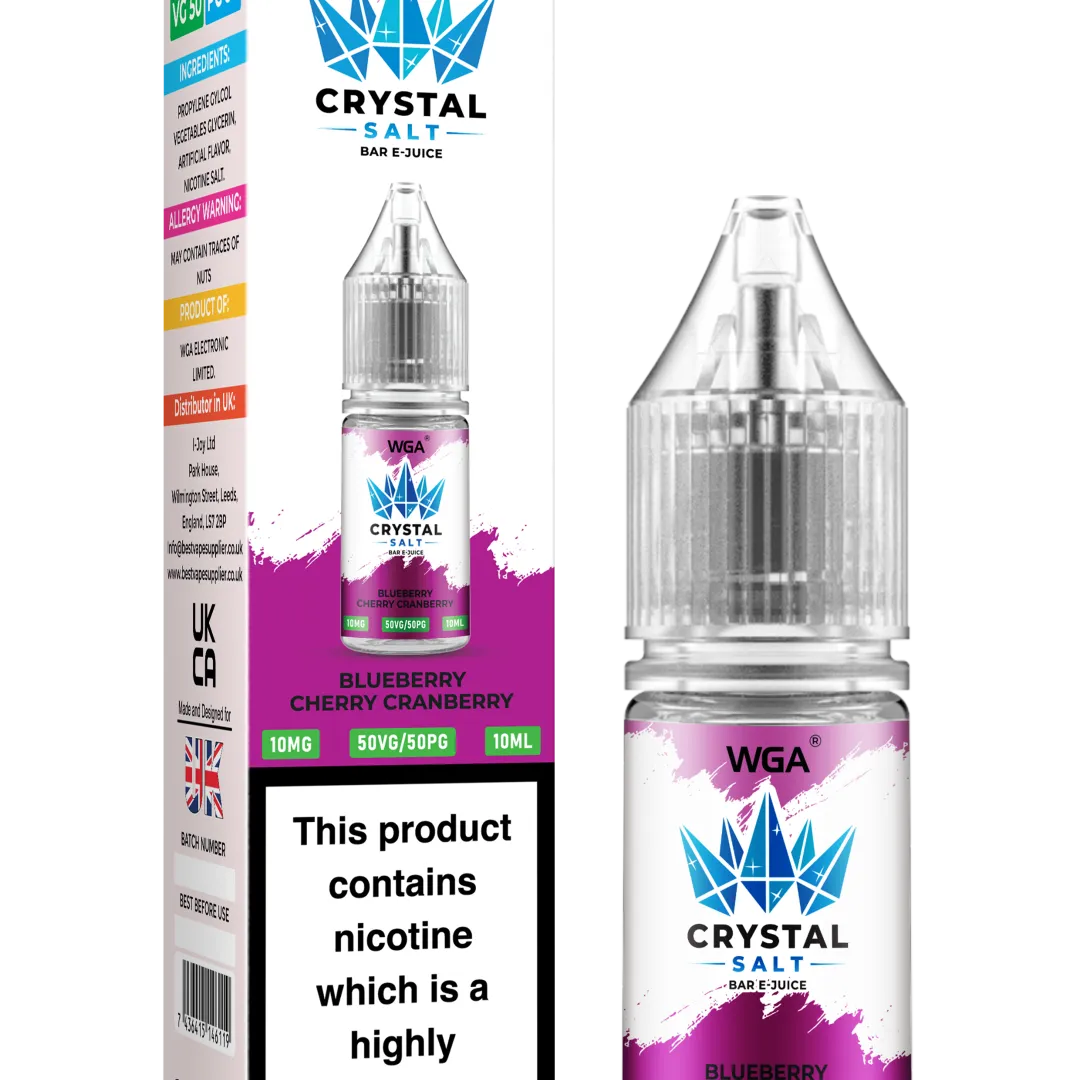 WGA Crystal Salt Bar E-Juice 10ml Nic Salts - Image 5