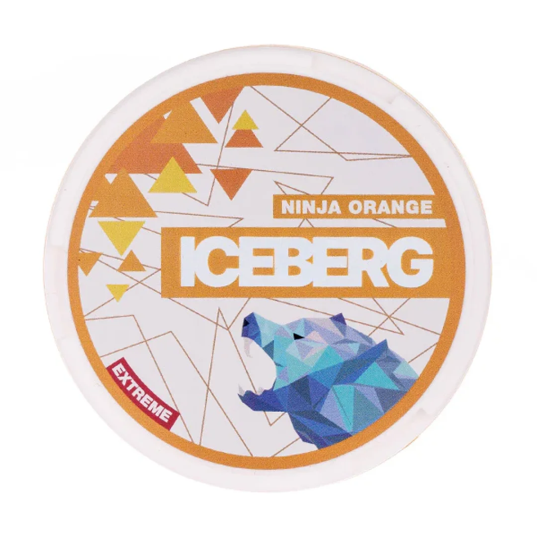 Ninja Orange Nicotine Pouches by Iceberg - Image 1