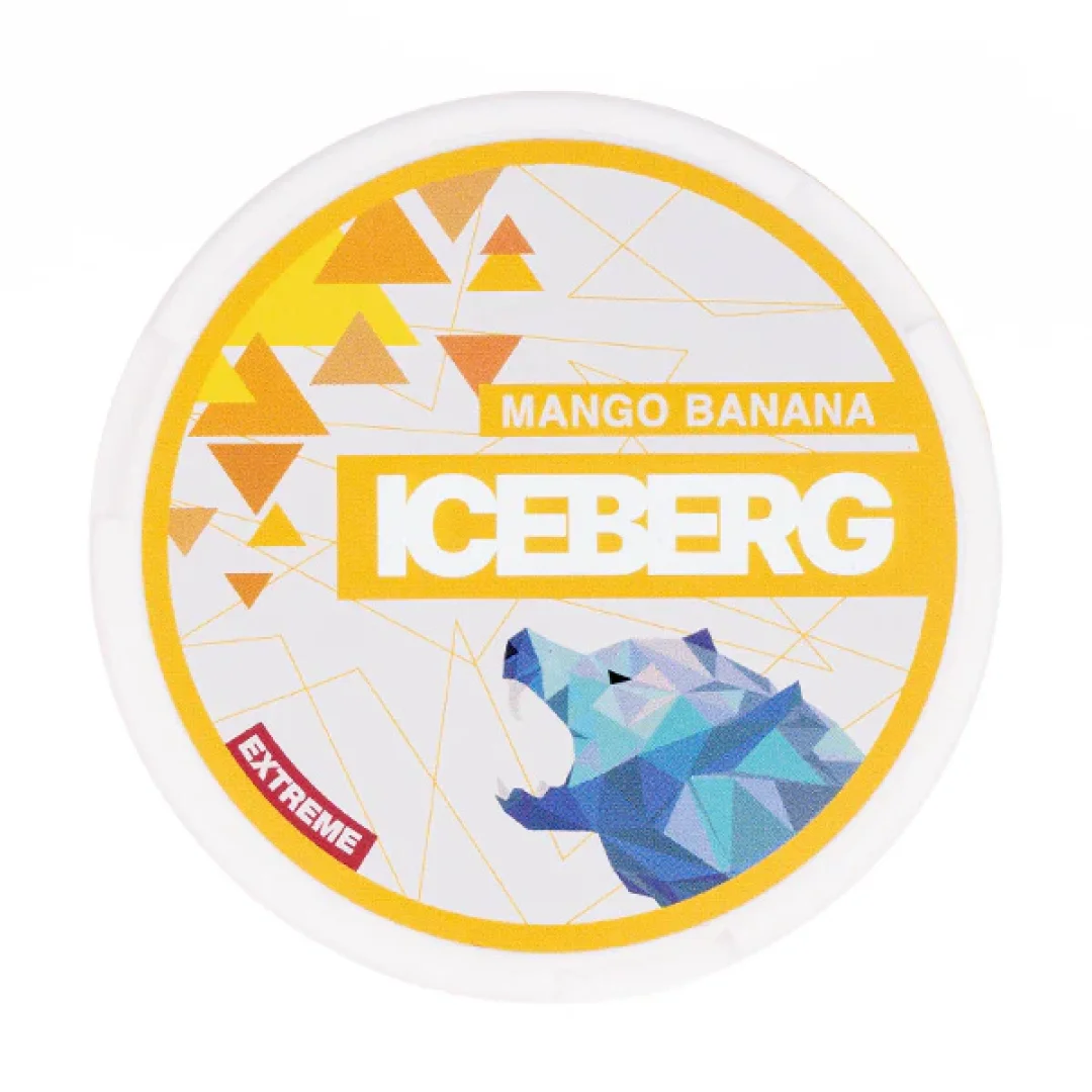 Mango Banana Nicotine Pouches by Iceberg - Image 1