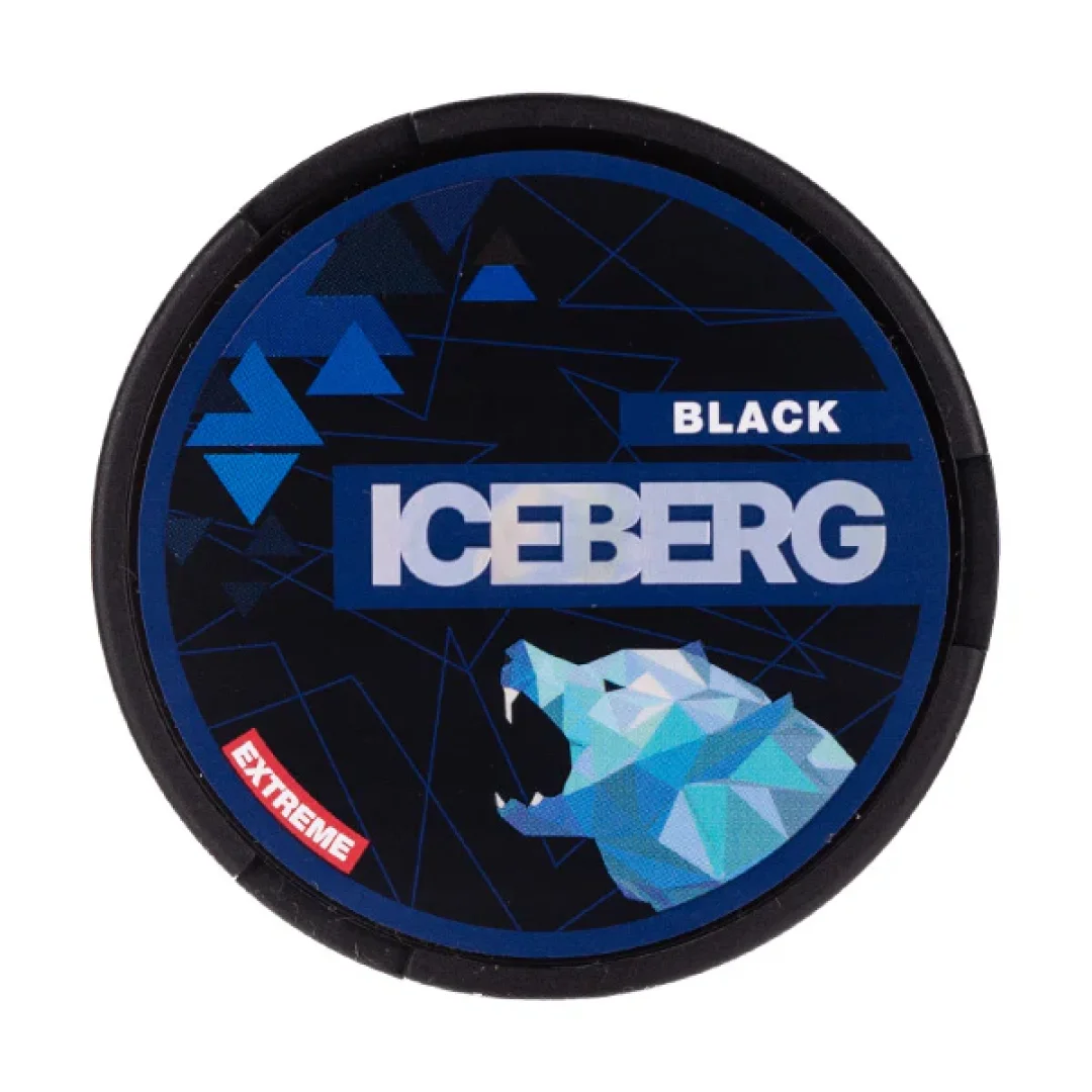 Black Nicotine Pouches by Iceberg - Image 1