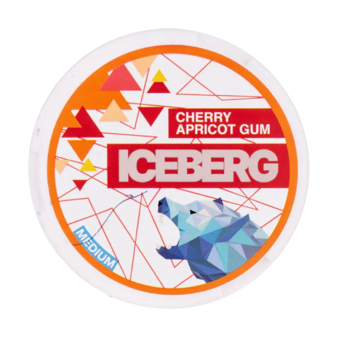 Cherry Apricot Gum Nicotine Pouches by Iceberg - Image 1