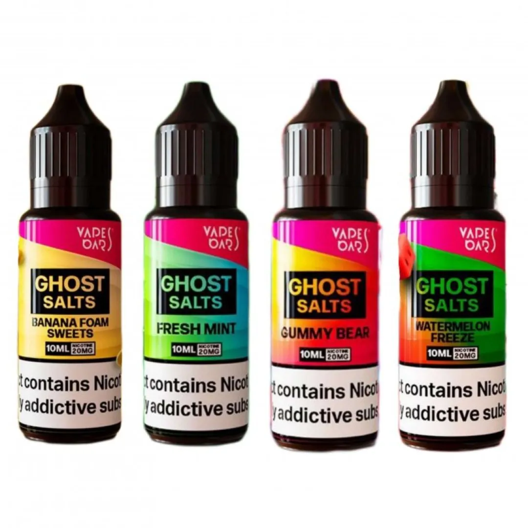 Ghost Salts 10ml Nic Salts | 30+Flavours | Top Seller - Image 1