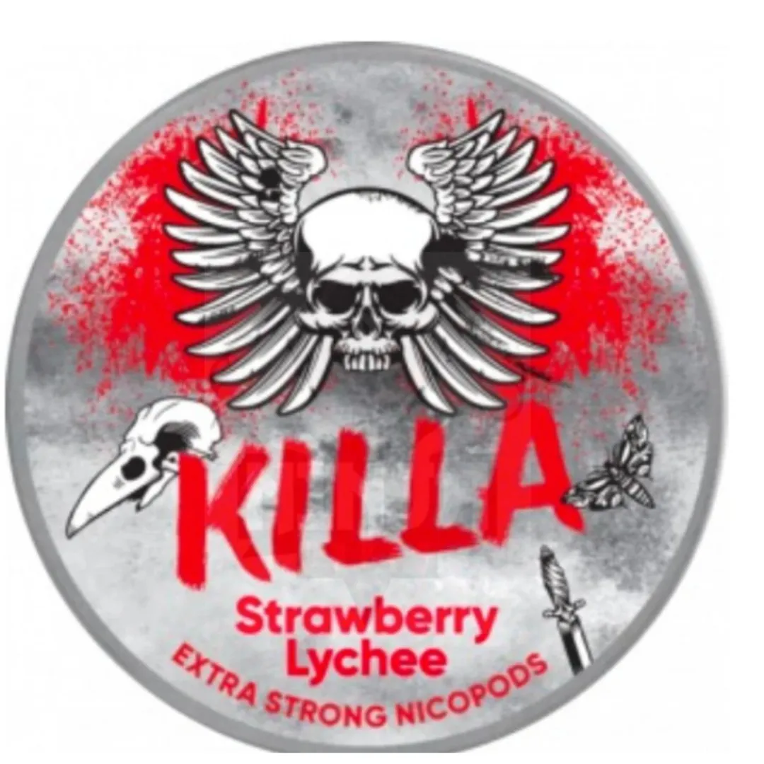 Killa Strawberry Lychee Nicotine Pouches - Image 1