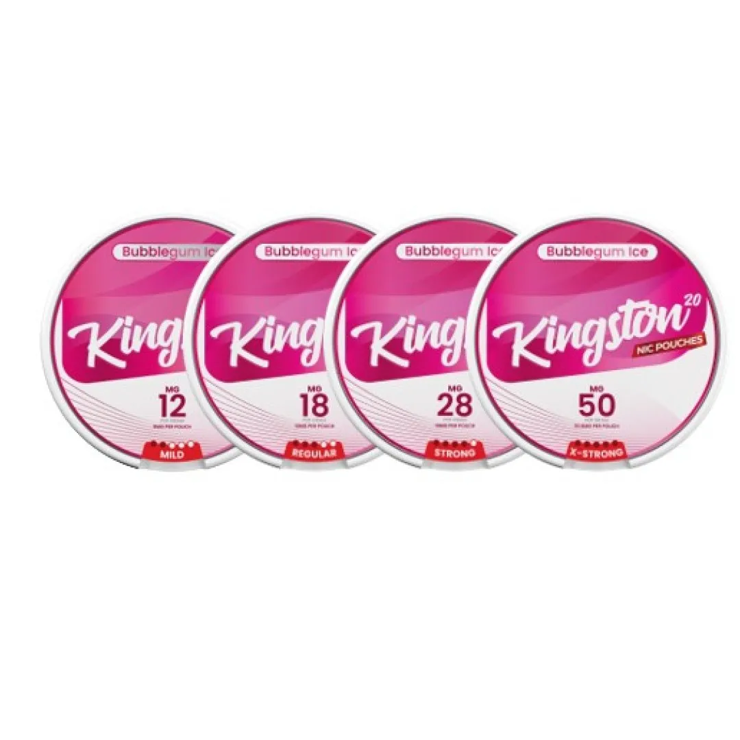 Kingston Bubblegum Ice Nicotine Pouches - Image 1