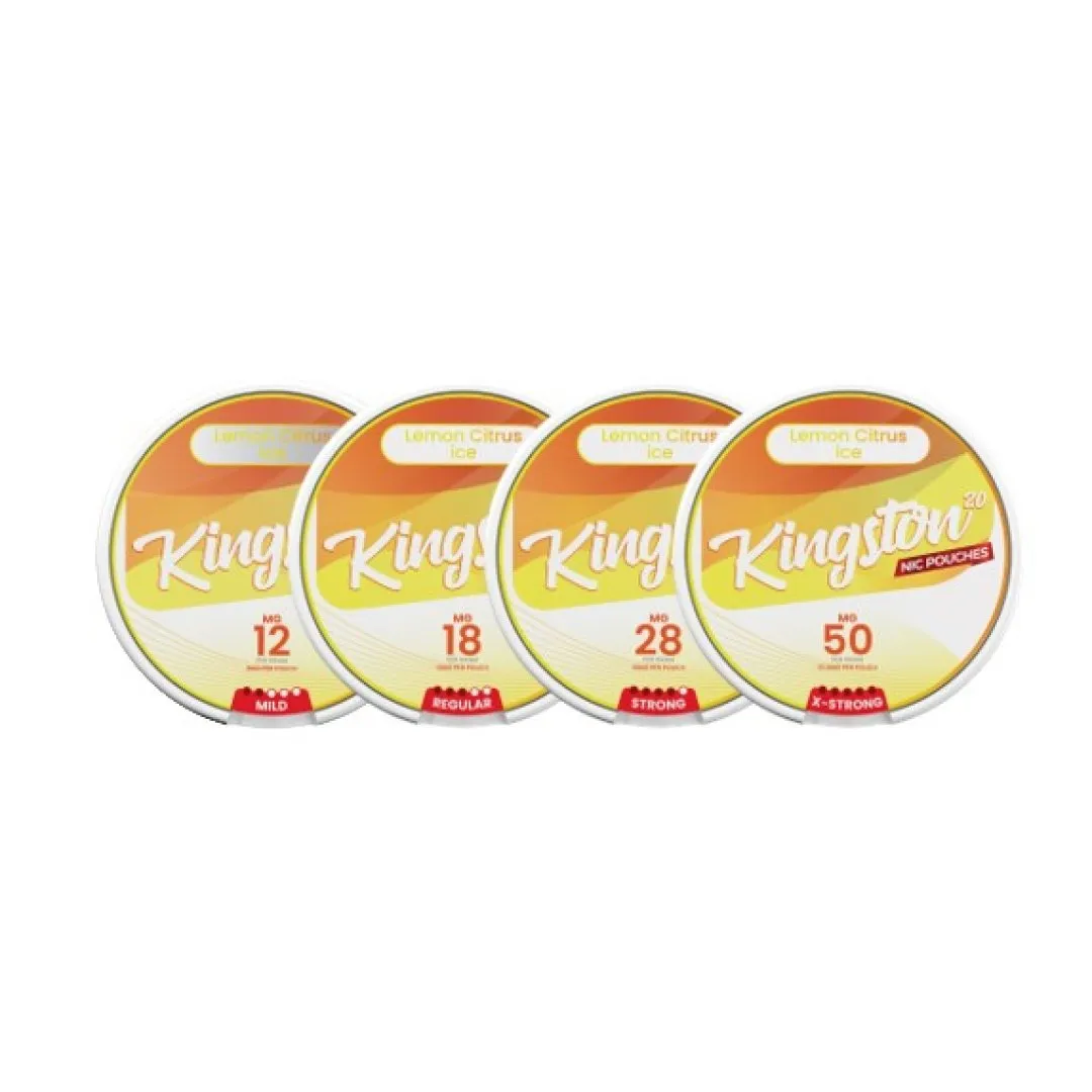 Kingston Lemon Citrus Ice Nicotine Pouches - Image 1