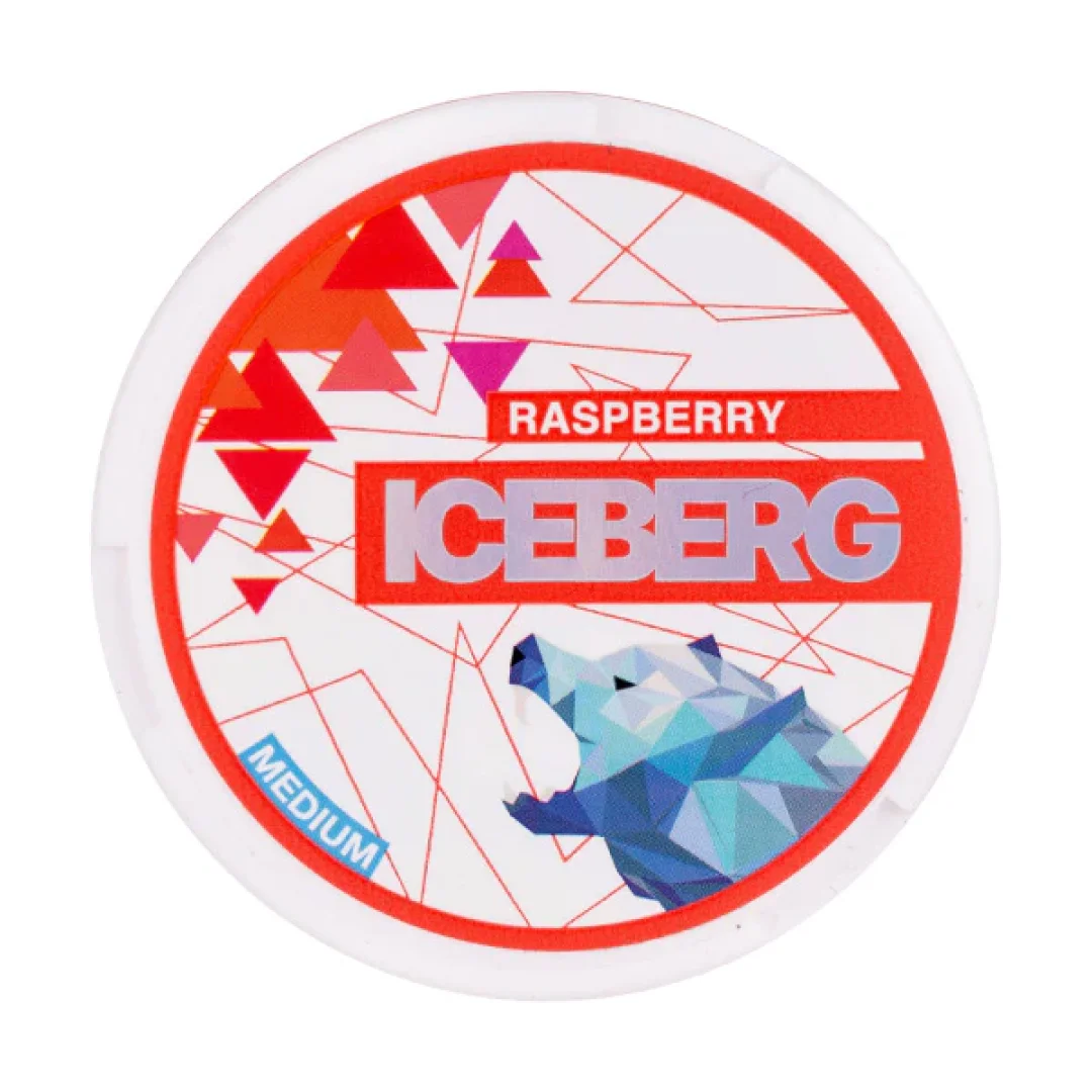 Raspberry Nicotine Pouches by Iceberg - Image 1