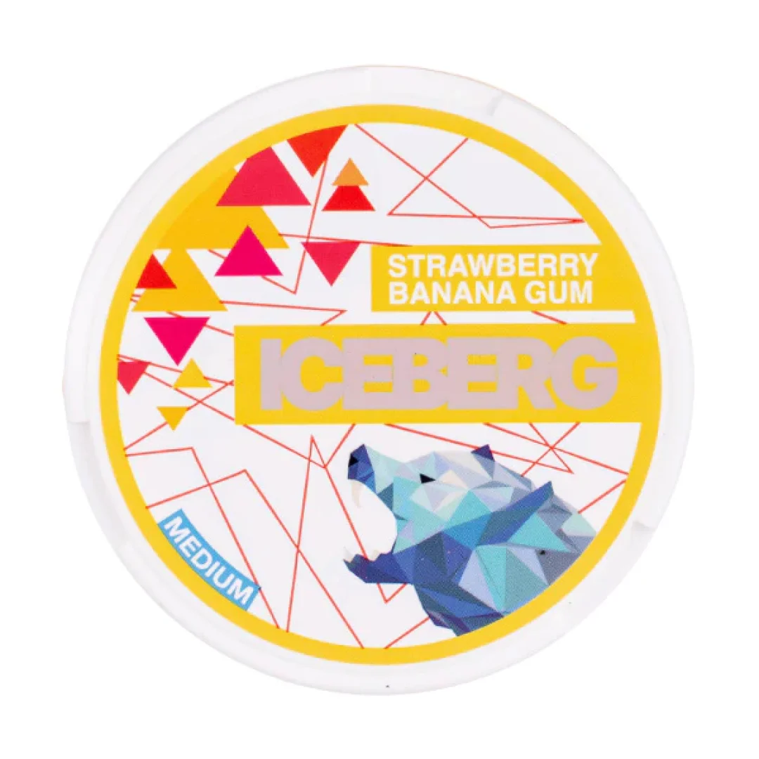 Starwberry Banana Gum Nicotine Pouches - Image 1