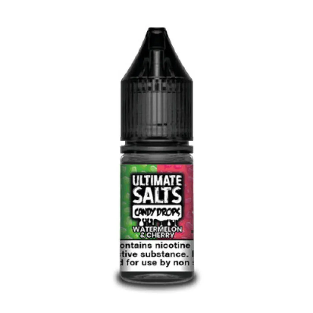 Candy Drops Watermelon Cherry 10ml by Ultimate Salts - Image 1
