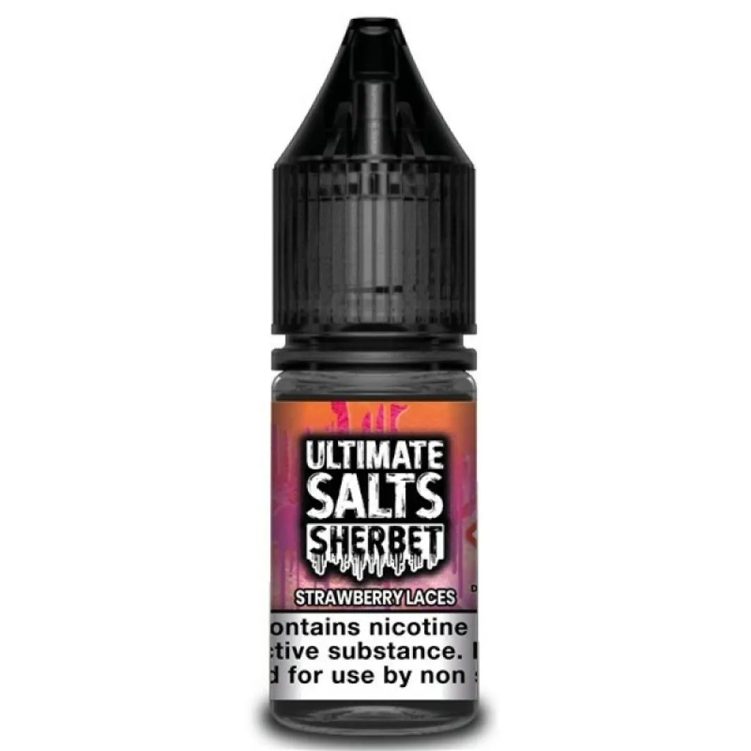 Ultimate Salts Sherbet Strawberry Laces 10ml - Image 1