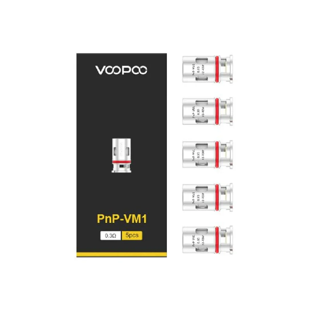 VooPoo PnP VM1 Replacement Mesh Coils (PACK OF 5) | Only £7.99 - Image 1